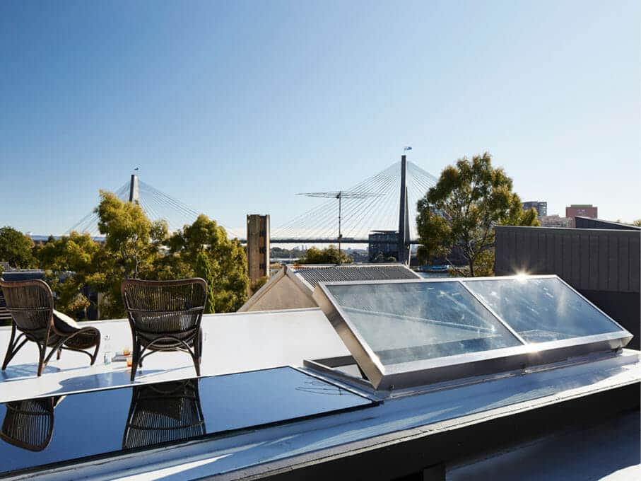 Industrial Design Custom skylight Skylight Roof access Skylight Architectural skylight Glebe Sydney Architecture