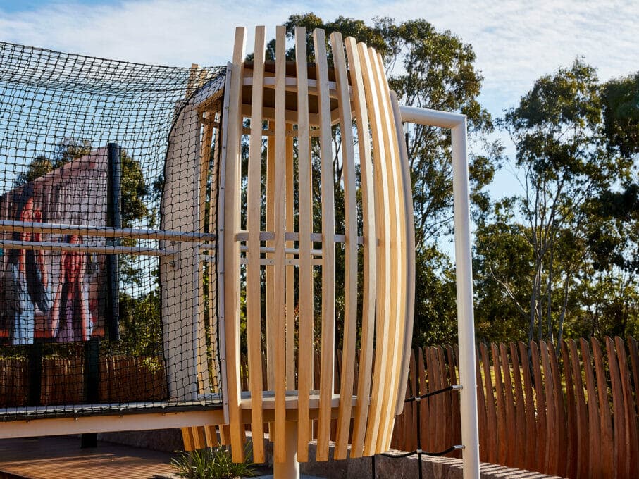 Architectural-Pod-Playground-Eastern-Creek-Quarter-Play-Space-Timber-Custom-Designed-Tilt