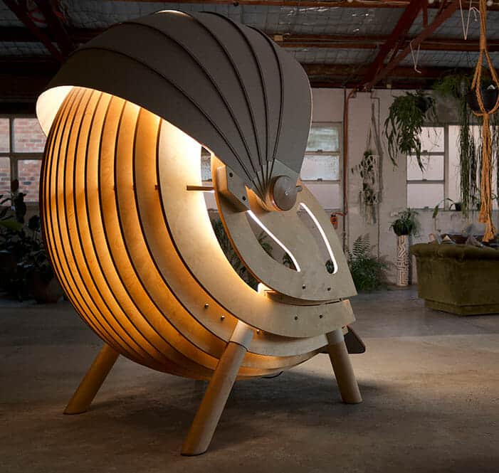 Q-Pod-Furniture-Design-Quiet-Chair-Australian-Made-Technologies-Built-In-Shell-Shape-Plywood