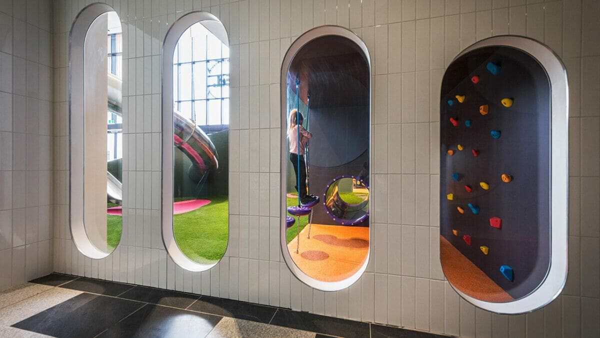 Indoor-Play-Ground-Coloured-Rock-Climbing-Wall-Swing-Climbers-Girl-Slide