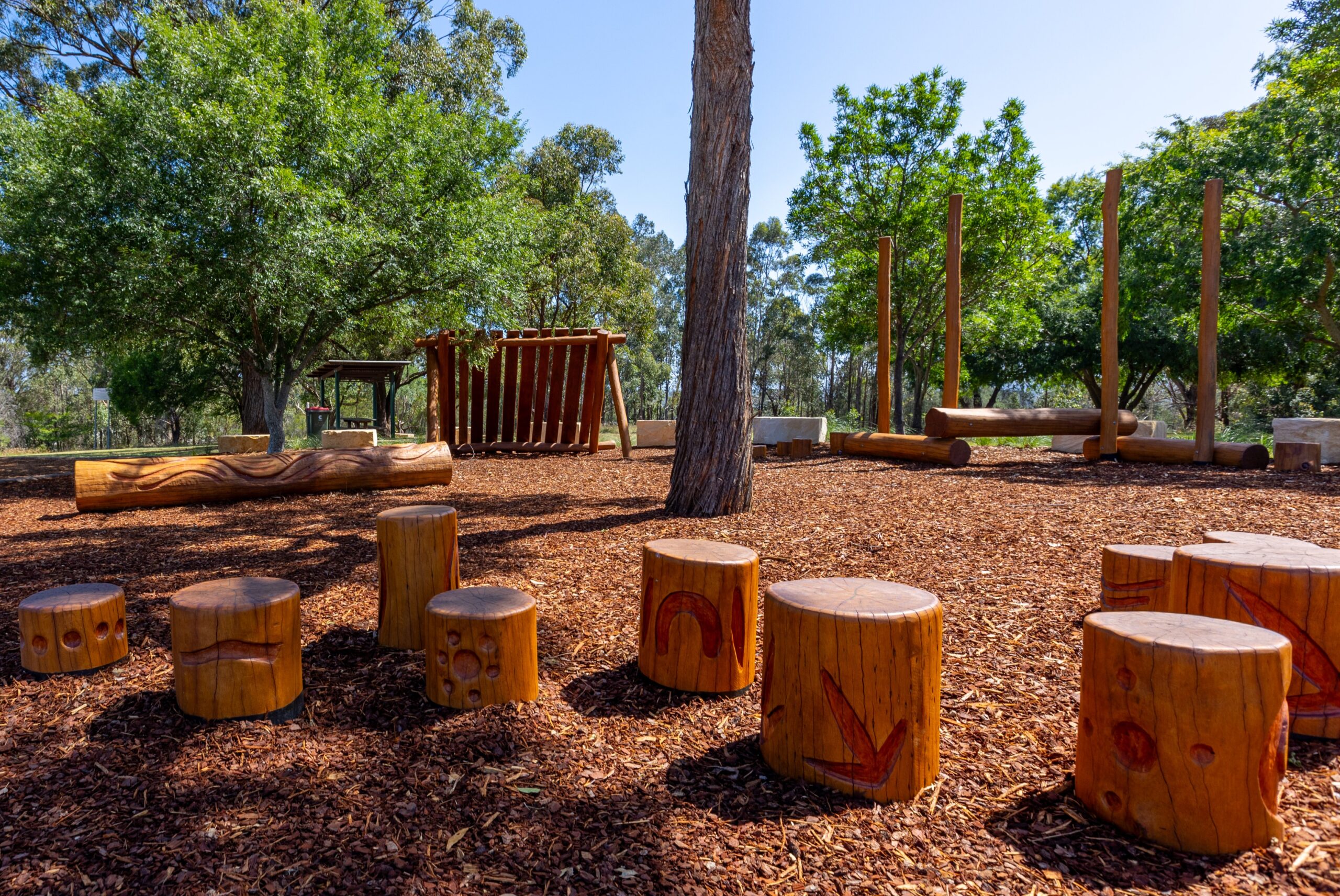 Canal Road Park Indigenous play elements by Jamie Eastwood