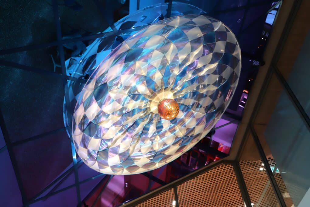 Lighting artwork by Abdullah M.I Syed at Parramatta's PHIVE Civic building